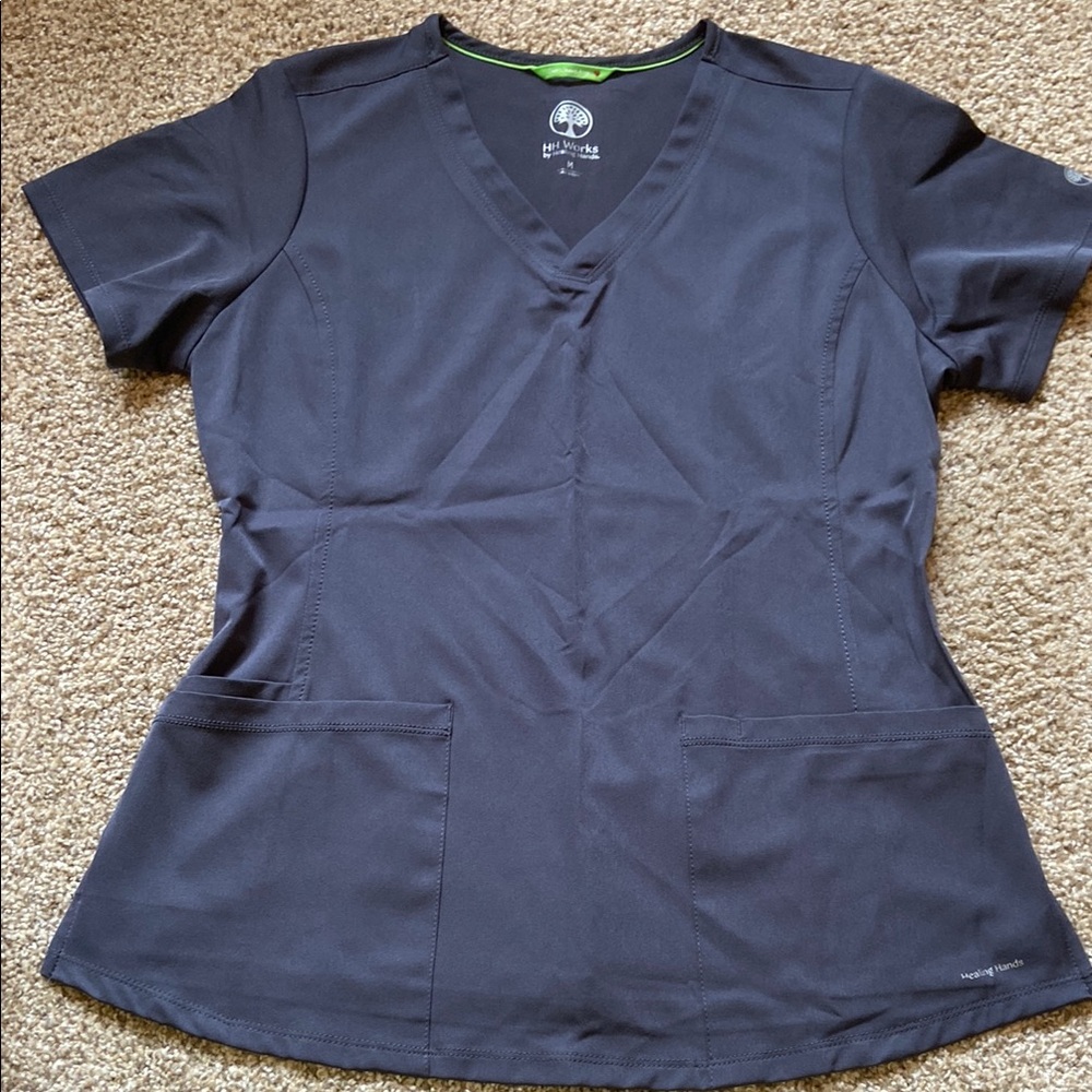 HH Works grey scrub top